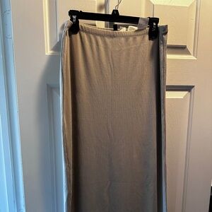 Long pencil skirt Bone color